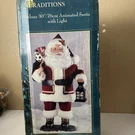 Traditions Deluxe 30 Animated Santa Claus W/ Light Decoration Vintage. Fixed Price $199.00.