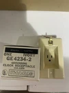 New Old Stock General Electric Ivory Grounding Clock Receptacle GE4234-2. Fixed Price $10.00.