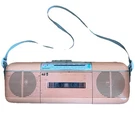 Vintage 1986 Peach Sharp QT-50 Portable Radio Cassette W/ Strap Stranger Things. Fixed Price $299.99.