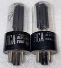 Pair Rca 5Y3GT Vacuum Tubes Tested Strong. Fixed Price $20.00.