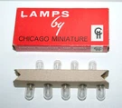 Lamps By Chicago Miniature #47 6.3V 0.15A Bayonet Base Pack Of 9 Unused. Fixed Price $20.00.