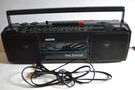 Sanyo Model M7024A Casette Tape Am Fm Boom Box (works). Fixed Price $44.99.