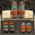 Sylvania 6SN7 Gta Jan Chs Chrome Topped Halos Brown Base Matching Set Nib. Fixed Price $197.55.