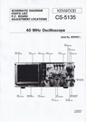 Service Manual For Kenwood CS-5135. Fixed Price $15.00.