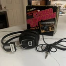 Vintage Electrophonic Stereo Headphones With Box! Works! Model 01-B. Fixed Price $14.99.