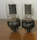 Pair Of 6SN7GTB Tubes - Black Plate Filament Bridge Hickok Tested. Fixed Price $25.00.