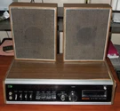 Vintage Midland 19-770 Am/fm Eight Track Stereo Receiver With Pair Of Speakers. Fixed Price $83.95.