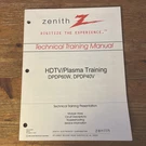 Zenith Technical Training Manual Hdtv / Plasma DPDP60W DPDP40V Repair. Fixed Price $34.99.