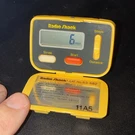 Vtg Radio Shack Walk & Jog Mate 63-682 Yellow Folding Design. Fixed Price $10.99.