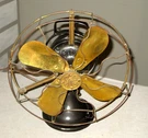 Antique Ge Brass Blade Electric Fan- 15"-HIGH End Example-works-model 822566. Fixed Price $678.30.