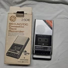 Vtg General Electric 3-5016 Slim Ac/dc Cassette Tape Recorder Player In Box. Fixed Price $20.00.
