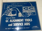 Original Vintage Gc Electronics Service Table Top Sign Mirror Model NO.8391. Fixed Price $21.98.