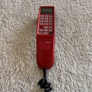 Vintage 1985 Nec EZ-1410-A Cellular Car Phone Handset Mobile Red Untested As Is. Fixed Price $30.00.