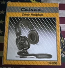 Calrad 15-135 Headphones Vintage Nib. Fixed Price $49.99.