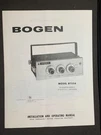 Bogen BT35A Pa Amplifier Owners Service Manual Photocopy. Fixed Price $19.99.
