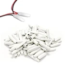 100X White Dry B-connector Wire Crimp Beanies Splices For Low Voltage Alarm. Fixed Price $22.36.