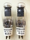 Western Electric VT-25A 10Y 210 Gold Grid Double Square Getter Nos Matched. Fixed Price $980.00.