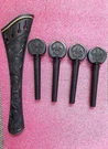 4/4 Cello Instrument Parts Pegs &tailpiece Hand Carved (fleur Lys) Design. Fixed Price $65.00.
