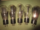 (5) Nos To Strong UX-281 CX-381 Globe Ham Radio Tubes. Fixed Price $75.00.
