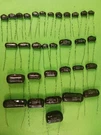Varied Value Lot Of 33 Mallory Brown Radial Polyester Pvc Capacitors 600V 10%. Fixed Price $274.99.