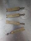 Vtg. Sangamo CP07SB3 Oil Capacitors Lot Of 4 Mount Blade Brackets Hold-down. Fixed Price $15.17.