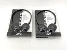 Lot Of 2 New Jvc HA-S160-B Stereo Headphones Flat+foldable Black. Fixed Price $34.95.