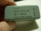 Erie 900-172-42, 10.7MHZ Crystal Bandpass Filter, New Old Stock. Fixed Price $75.00.
