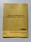 Heathkit Assembly Manual Model TD-17 Solid State Metronome Original. Fixed Price $19.99.