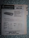 Hitachi HGE-1100 Service Manual Original Repair Book Stereo Graphic Equalizer. Fixed Price $27.50.