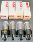 4 Rca 25L6GT / 25W6GT Vacuum Tubes Tested Nos On - 7. Fixed Price $19.95.