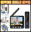 Wireless Video Doorbell Intercom System, 4.5" Indoor Monitor, Two-way Talk, Ai. Fixed Price $155.99.