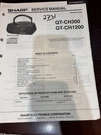 Orig. Sharp QT-CH300 QT-CH1200 QTCH1200 Repair & Service Manual *original*. Fixed Price $18.99.