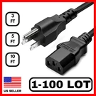 Lot Of Prong Ac Power Cord Standard Electrical Cable Universal 3FT 5FT 10FT. Fixed Price $79.99.