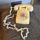 Vintage At&t 500DM Tan / Beige Rotary Desk Phone Bell System. Fixed Price $30.00.