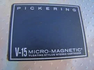 Pickering V15 Ate Cartridge New Box. Fixed Price $85.00.