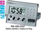 Casio PQ10D-8R, Pocket Travel Alarm Digital Clock, Light, Snooze. Fixed Price $21.00.
