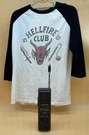 Realistic TRC-214 Stranger Things Cb Walkie Talkie Radio & Hellfire Club Shirt. Fixed Price $122.84.
