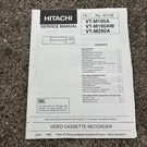 Hitachi Vcr Service Manual No. 4514E VT-M190A, VT-M190AW, VT-M290A. Fixed Price $9.97.
