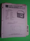 Toshiba 10M-908 Service Manual Original Repair Book Transistor Radio 6 Pages. Fixed Price $27.50.