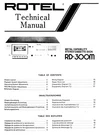 Service Manual For Rotel RD-300. Fixed Price $12.47.