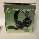 Vintage Rystl SH-800DX Stereo Headphones With Volume Control Retro Audio Japan B. Fixed Price $39.99.