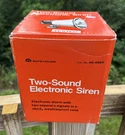 Safe House 49-488D Two Sound Electronic Siren Alarm Horn Made For Radio Shack. Fixed Price $19.99.