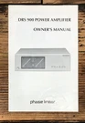 Phase Linear DRS-900 Amplifier Owners / User Manual *original*. Fixed Price $24.97.