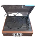 Record Player - Jensen Speed 33/45/78 Wooden Case Turntable Built In Radio. Fixed Price $59.99.