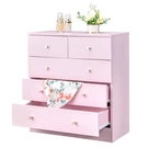 Modern Wood Dresser With Golden Handles Storage Chest Cabinet Organizer Unit. Fixed Price $86.99.