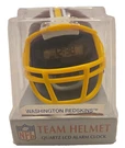 Washington Redskin Mini Team Helmet Bulova Sportstime Quartz Lcd Alarm Clock Nib. Fixed Price $30.60.