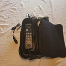 Vintage 90S Motorola Cell SCN2449A Mobile Car Phone & Bag Pouch Powers. Fixed Price $25.00.