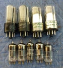 Lot Of 9 Vintage Vacuum Tubes Removed From Heathkit O-8 Oscilloscope. Fixed Price $35.00.