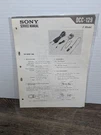 Sony DCC-129 Car Battery Cord Service Manual Vintage Original Paperwork. Fixed Price $8.99.