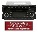 Remanufacture Service For 2015-17 Jeep Wrangler Radio Am Fm Cd P05091164AC. Fixed Price $185.00.